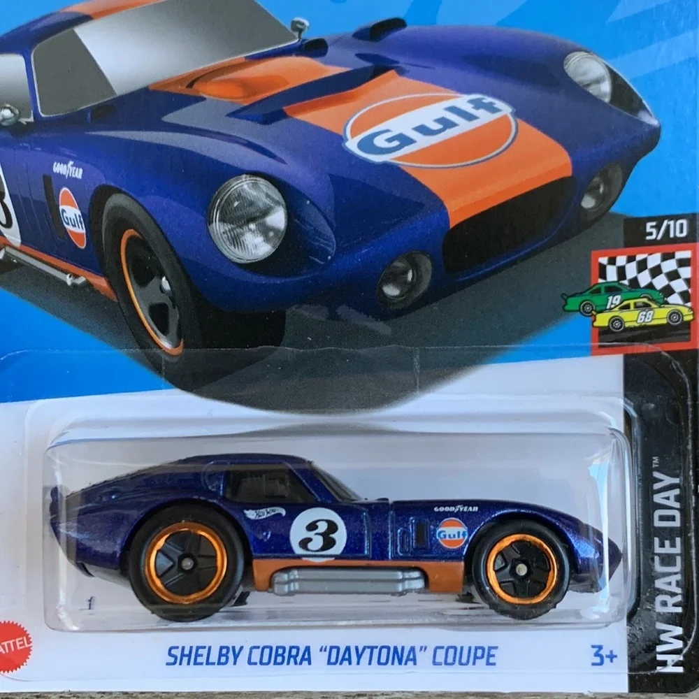Hot Wheels Shelby Cobra Daytona Coupe Blue Race Car Gulf Hotwheels Racing New